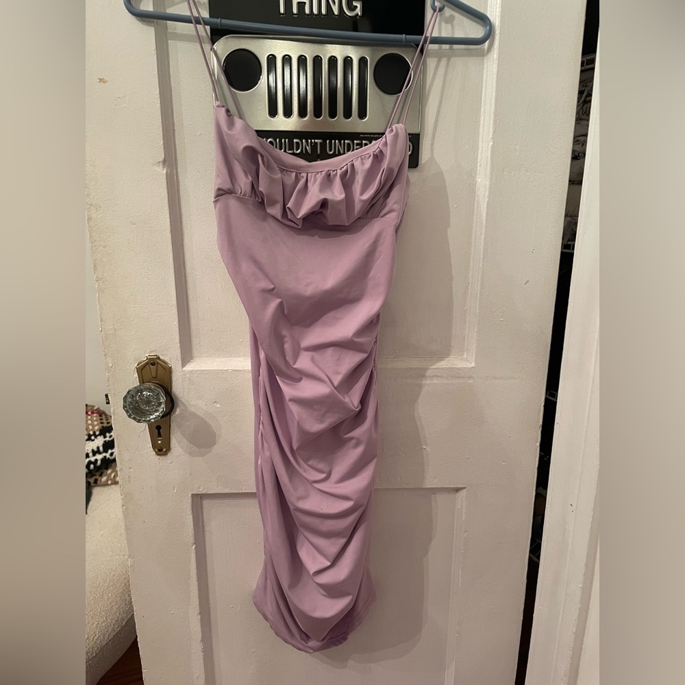 small lavender mini dress